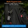 imageTSA Approved Cable Luggage Locks 6 Pack Easy Read Dials with Alloy Body4 Colors Cable 4 Pack