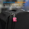 imageTSA Approved Cable Luggage Locks 6 Pack Easy Read Dials with Alloy Body4 Colors Cable 4 Pack