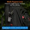 imageTSA Approved Cable Luggage Locks 6 Pack Easy Read Dials with Alloy BodyBlack 2 Pack