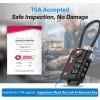 imageTSA Approved Cable Luggage Locks 6 Pack Easy Read Dials with Alloy BodyBlack 2 Pack