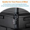 imageTSA Approved Cable Luggage Locks 6 Pack Easy Read Dials with Alloy BodyBlack Single Pack
