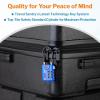 imageTSA Approved Cable Luggage Locks 6 Pack Easy Read Dials with Alloy BodyBlue 4 Pack