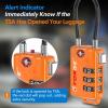 imageTSA Approved Cable Luggage Locks 6 Pack Easy Read Dials with Alloy BodyOrange 2 Pack