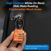 imageTSA Approved Cable Luggage Locks 6 Pack Easy Read Dials with Alloy BodyOrange 2 Pack