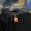 imageTSA Approved Cable Luggage Locks 6 Pack Easy Read Dials with Alloy BodyOrange 4 Pack