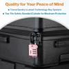 imageTSA Approved Cable Luggage Locks 6 Pack Easy Read Dials with Alloy BodyPink 2 Locks