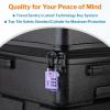 imageTSA Approved Cable Luggage Locks 6 Pack Easy Read Dials with Alloy BodyPurple 2 Pack