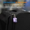 imageTSA Approved Cable Luggage Locks 6 Pack Easy Read Dials with Alloy BodyPurple 4 Pack