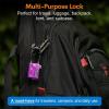 imageTSA Approved Cable Luggage Locks 6 Pack Easy Read Dials with Alloy BodyPurple4PK