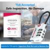imageTSA Approved Cable Luggage Locks 6 Pack Easy Read Dials with Alloy BodyWHITE 2PK