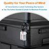imageTSA Approved Cable Luggage Locks 6 Pack Easy Read Dials with Alloy BodyWHITE 4PK