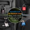 imageTSA Approved Luggage Locks UltraSecure Dimple Key Travel Locks with Zinc Alloy BodyBlack 4 Pack