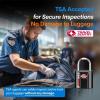 imageTSA Approved Luggage Locks UltraSecure Dimple Key Travel Locks with Zinc Alloy BodyBlack 4 Pack