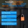 imageTSA Approved Luggage Locks UltraSecure Dimple Key Travel Locks with Zinc Alloy BodyOrange 2 Pack