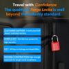 imageTSA Approved Luggage Locks UltraSecure Dimple Key Travel Locks with Zinc Alloy BodyRed 4 Pack