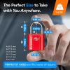 imageTSA Approved Luggage Locks UltraSecure Dimple Key Travel Locks with Zinc Alloy BodyRed 4 Pack